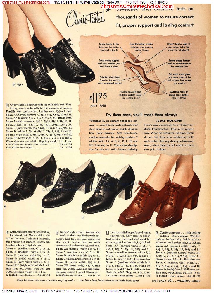 1951 Sears Fall Winter Catalog, Page 397