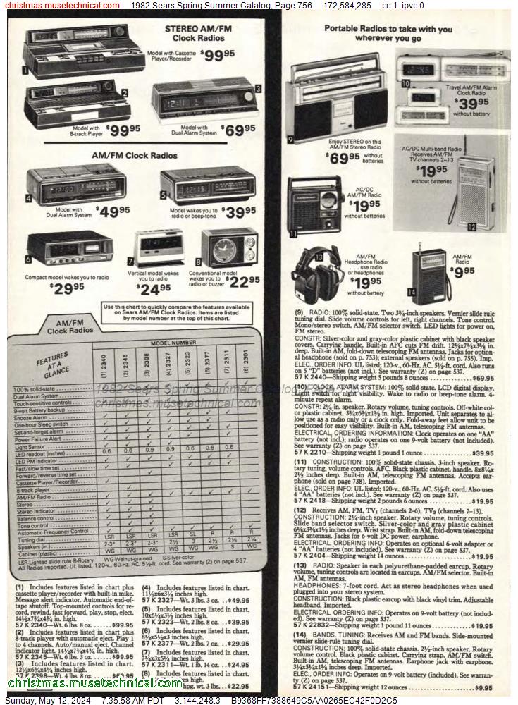 1982 Sears Spring Summer Catalog, Page 756