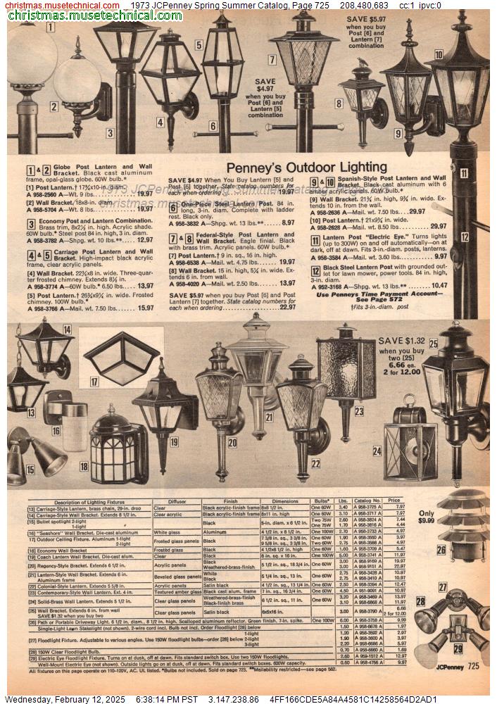 1973 JCPenney Spring Summer Catalog, Page 725