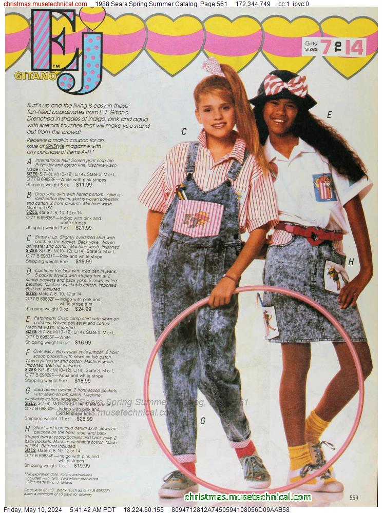 1988 Sears Spring Summer Catalog, Page 561