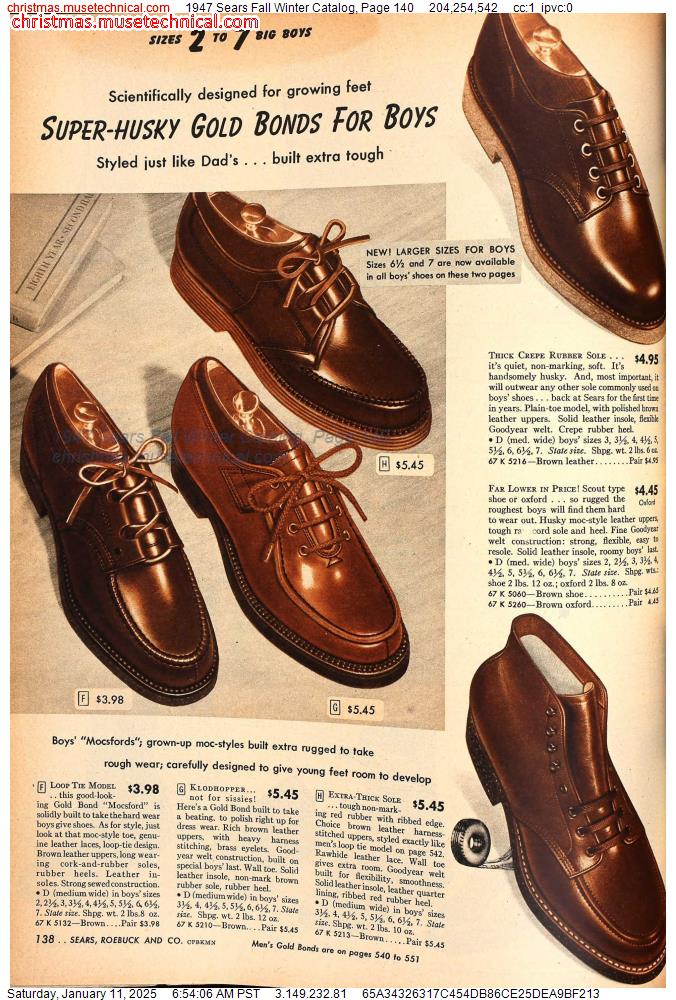 1947 Sears Fall Winter Catalog, Page 140