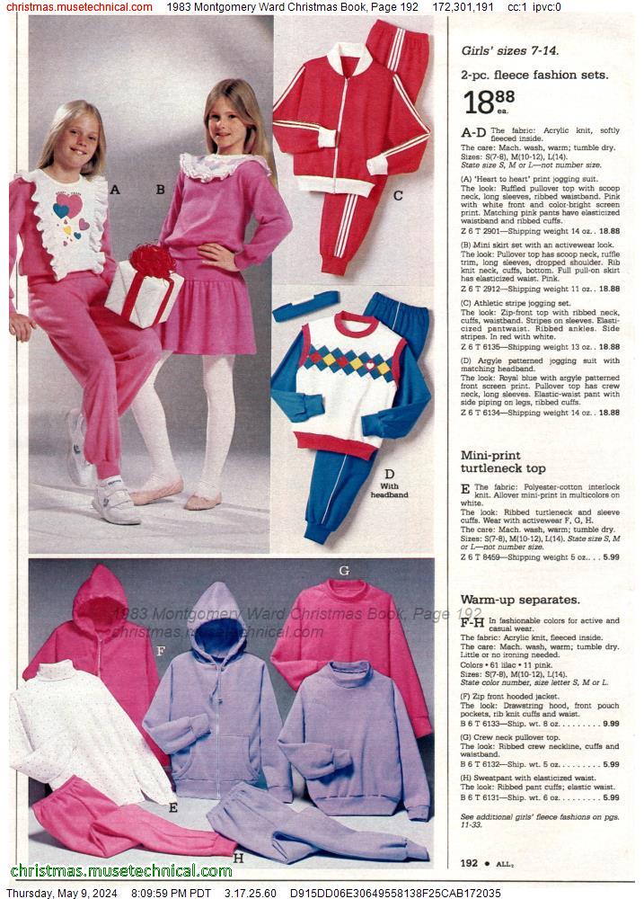 1983 Montgomery Ward Christmas Book, Page 192