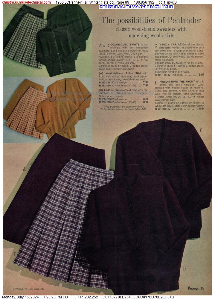 1966 JCPenney Fall Winter Catalog, Page 89