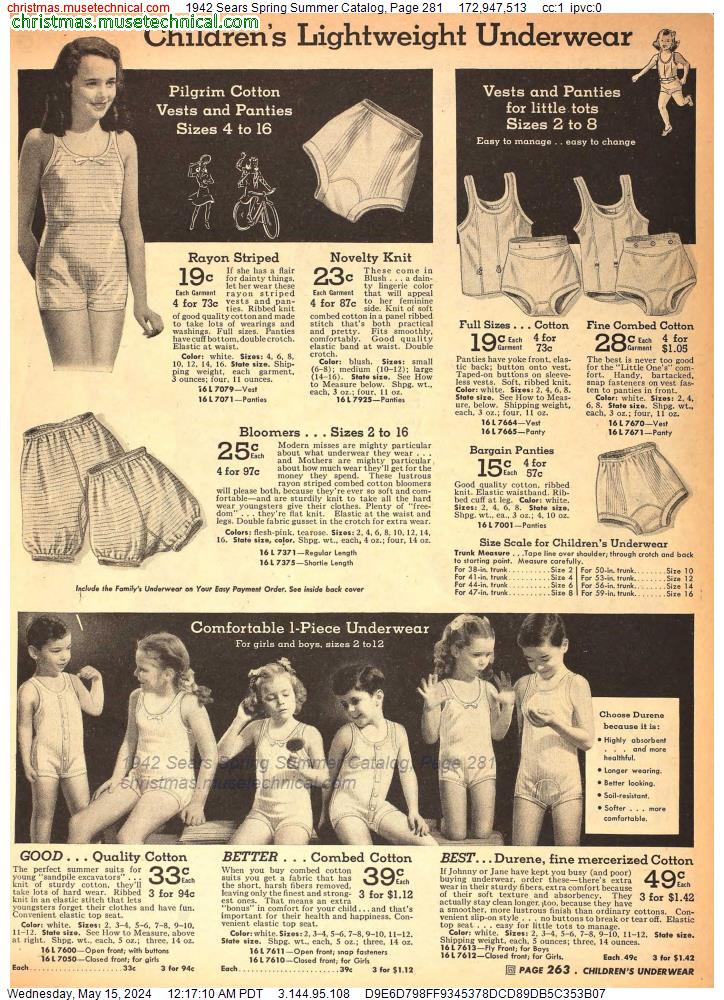 1942 Sears Spring Summer Catalog, Page 281