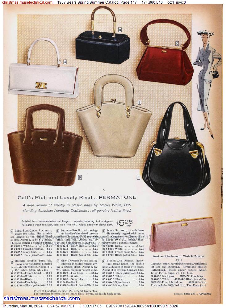 1957 Sears Spring Summer Catalog, Page 147
