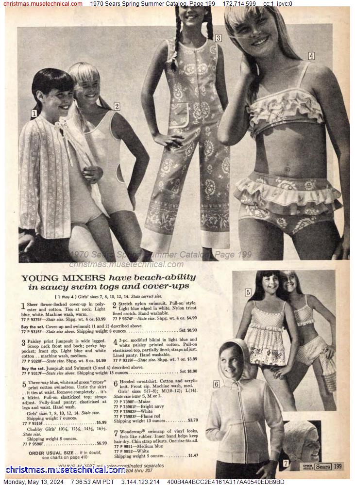 1970 Sears Spring Summer Catalog, Page 199