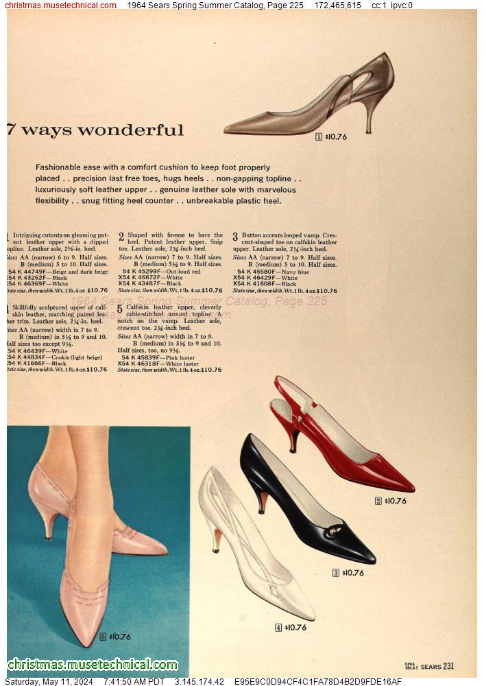 1964 Sears Spring Summer Catalog, Page 225