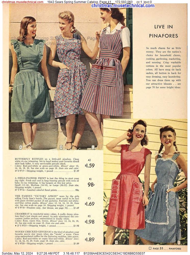 1943 Sears Spring Summer Catalog, Page 41