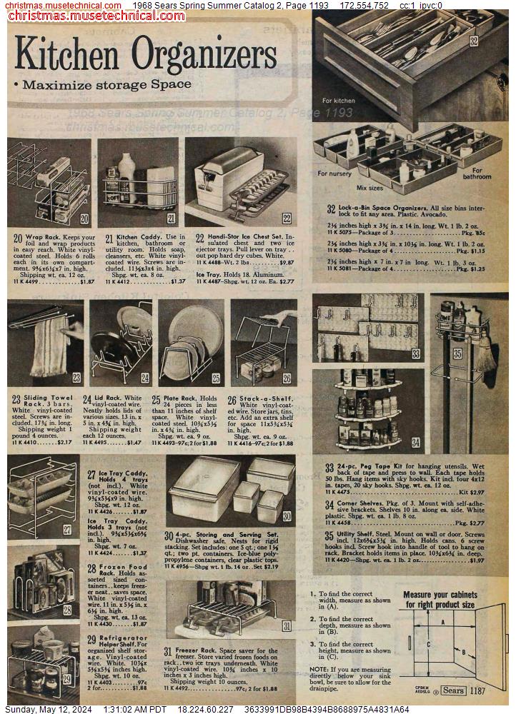 1968 Sears Spring Summer Catalog 2, Page 1193