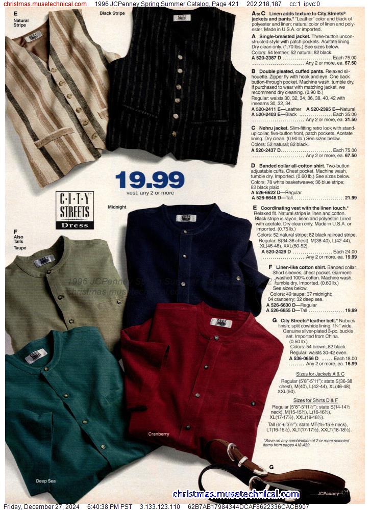 1996 JCPenney Spring Summer Catalog, Page 421