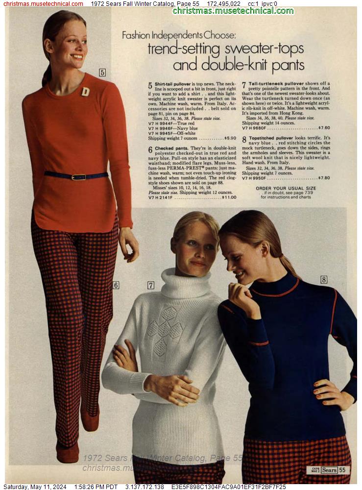 1972 Sears Fall Winter Catalog, Page 55