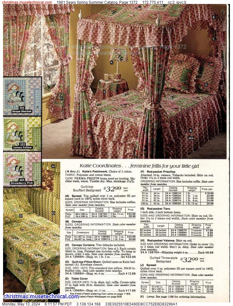 1981 Sears Spring Summer Catalog, Page 1372