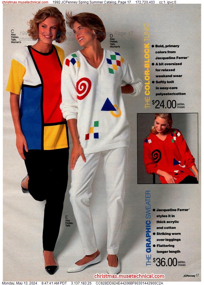 1992 JCPenney Spring Summer Catalog, Page 17