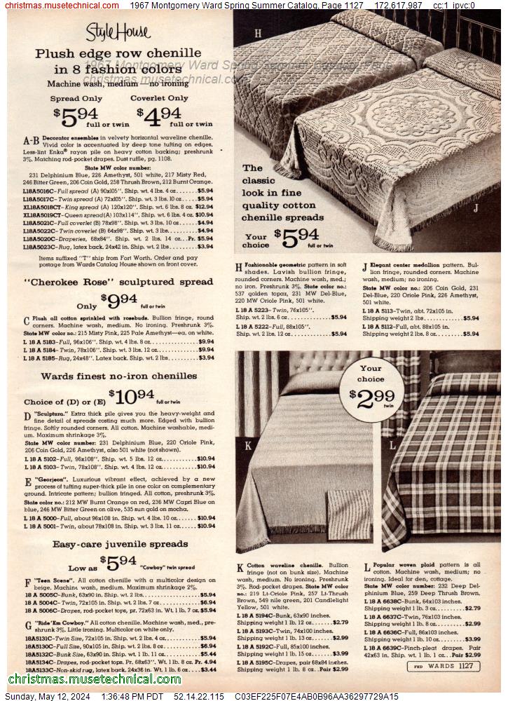 1967 Montgomery Ward Spring Summer Catalog, Page 1127