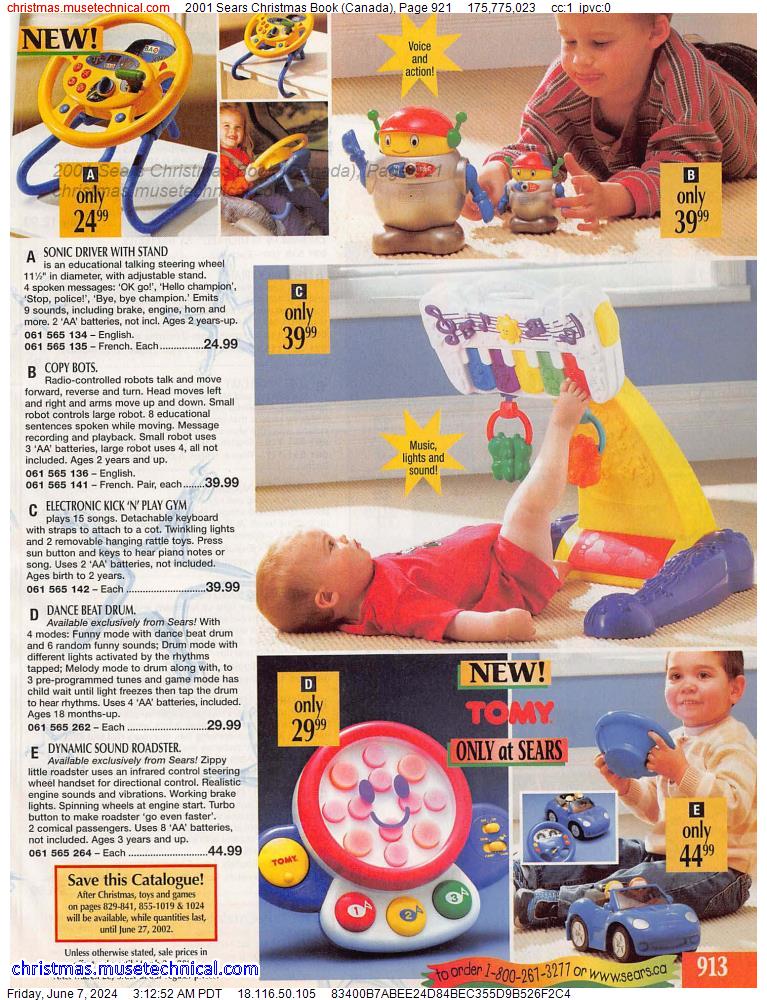 2001 Sears Christmas Book (Canada), Page 921