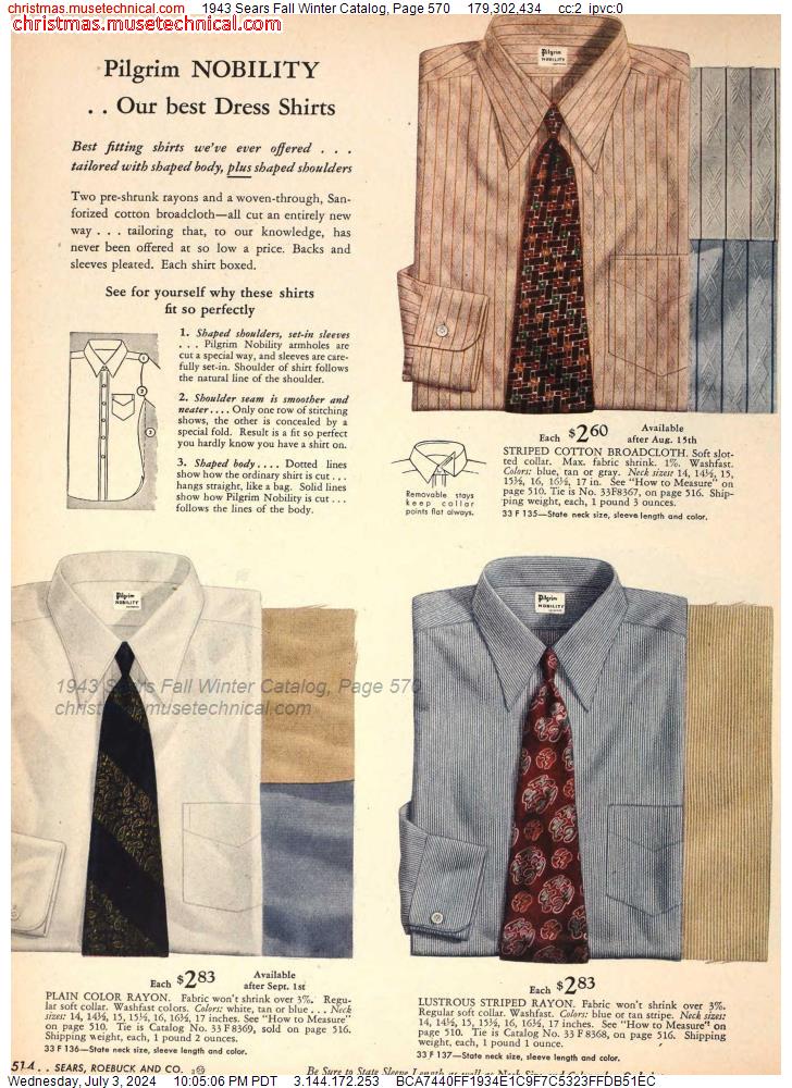 1943 Sears Fall Winter Catalog, Page 570