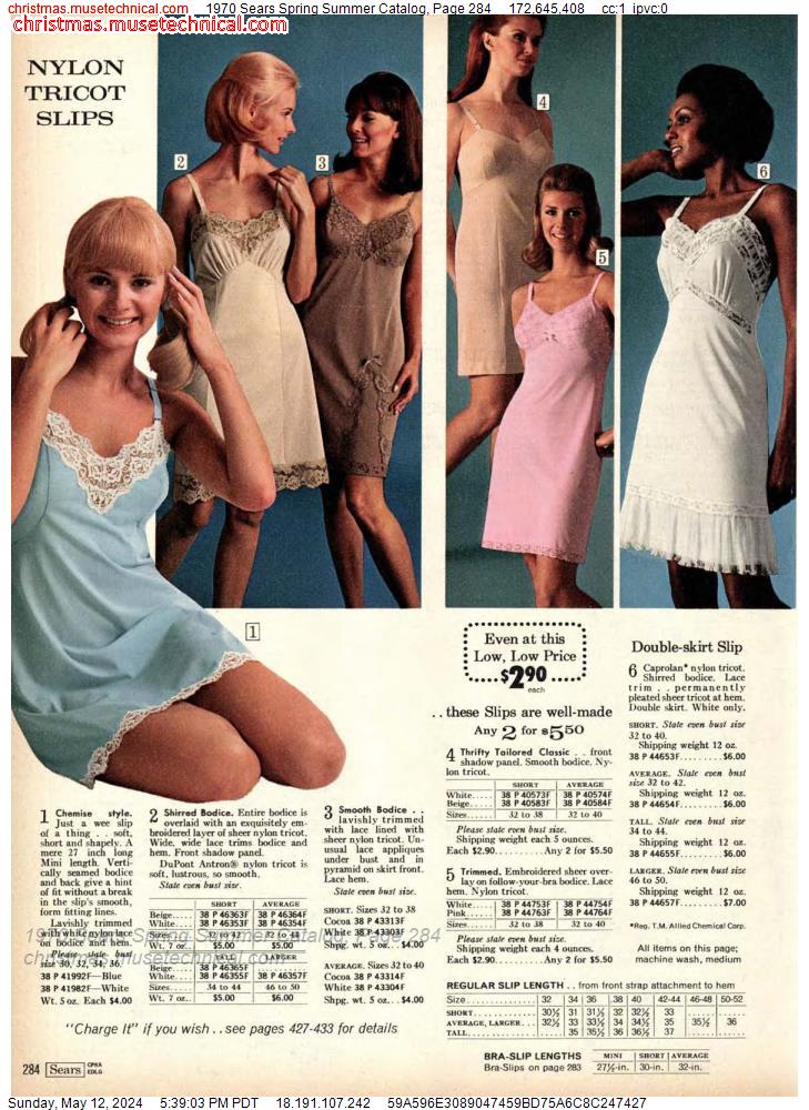 1970 Sears Spring Summer Catalog, Page 284