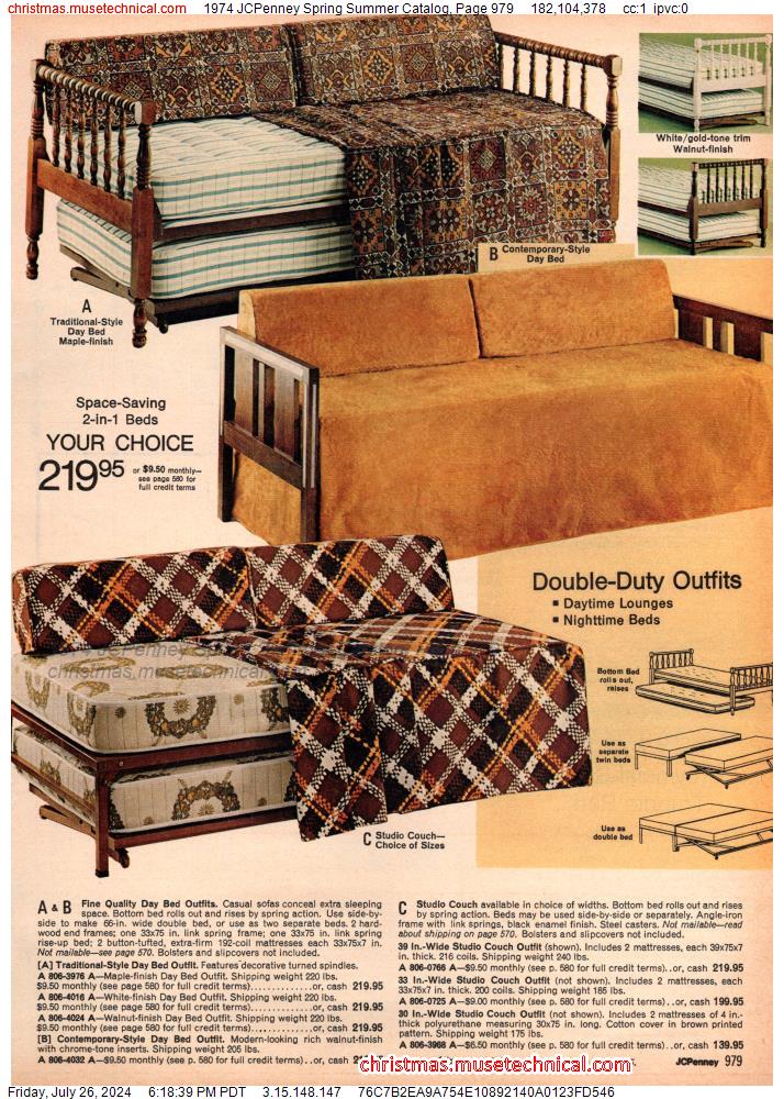 1974 JCPenney Spring Summer Catalog, Page 979