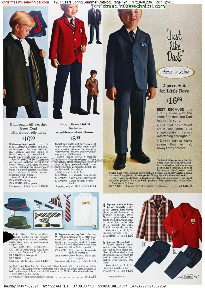 1967 Sears Spring Summer Catalog, Page 491