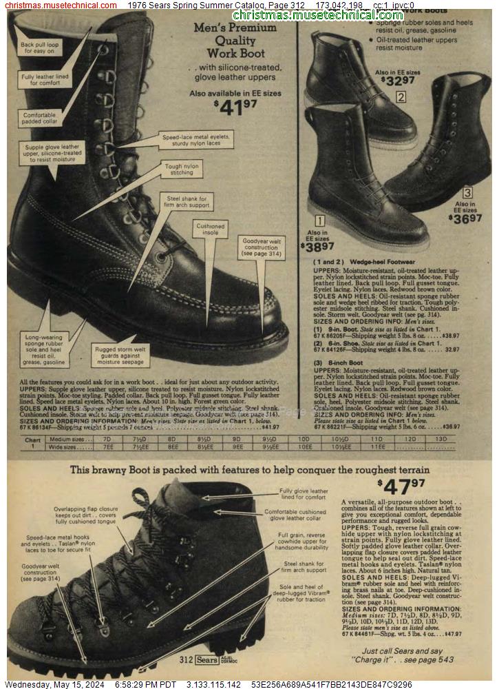 1976 Sears Spring Summer Catalog, Page 312
