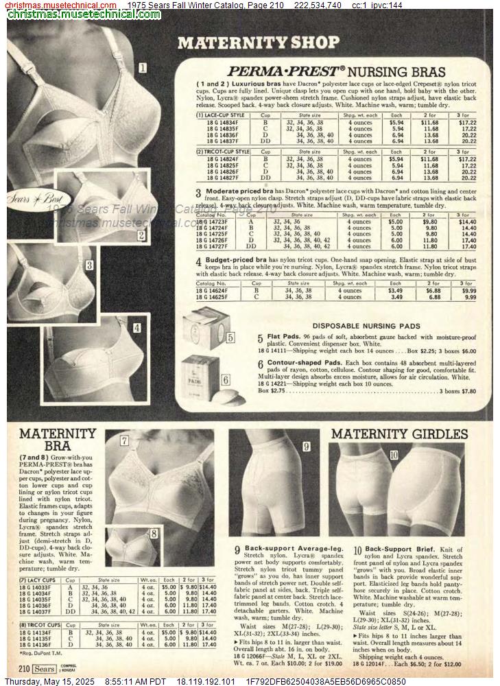 1975 Sears Fall Winter Catalog, Page 210