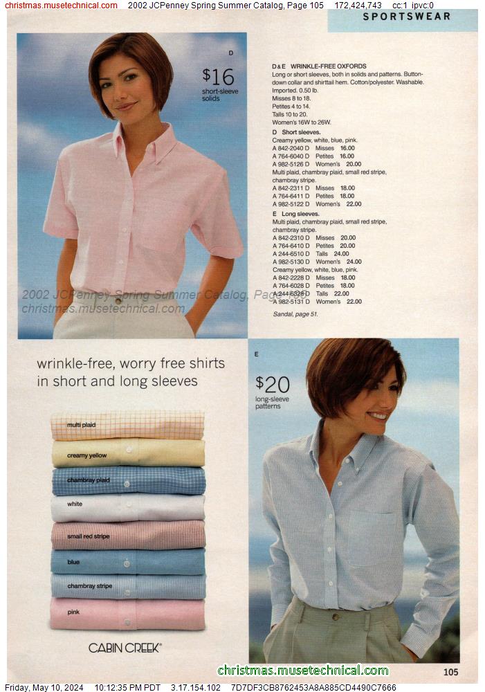 2002 JCPenney Spring Summer Catalog, Page 105