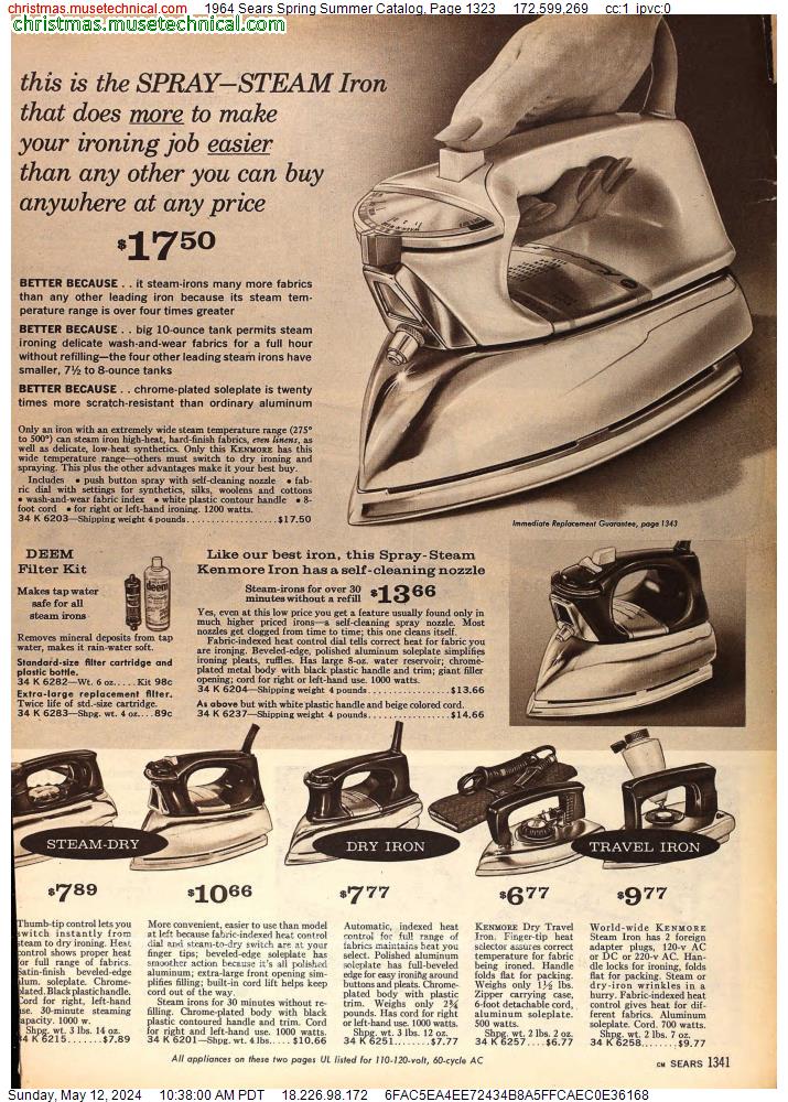 1964 Sears Spring Summer Catalog, Page 1323