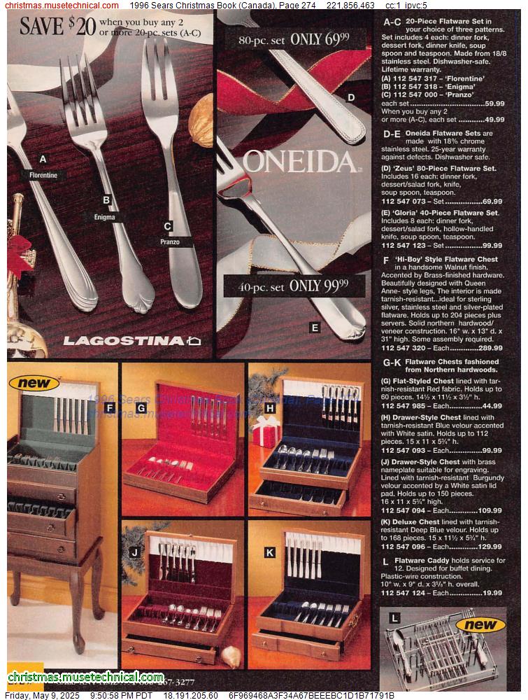 1996 Sears Christmas Book (Canada), Page 274