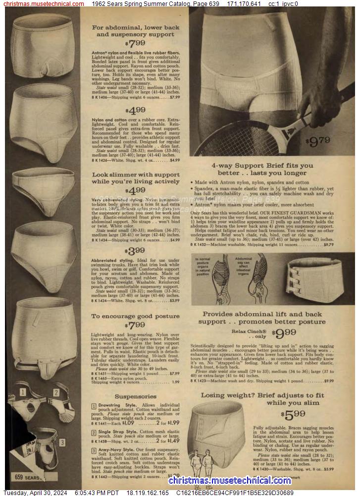1962 Sears Spring Summer Catalog, Page 639