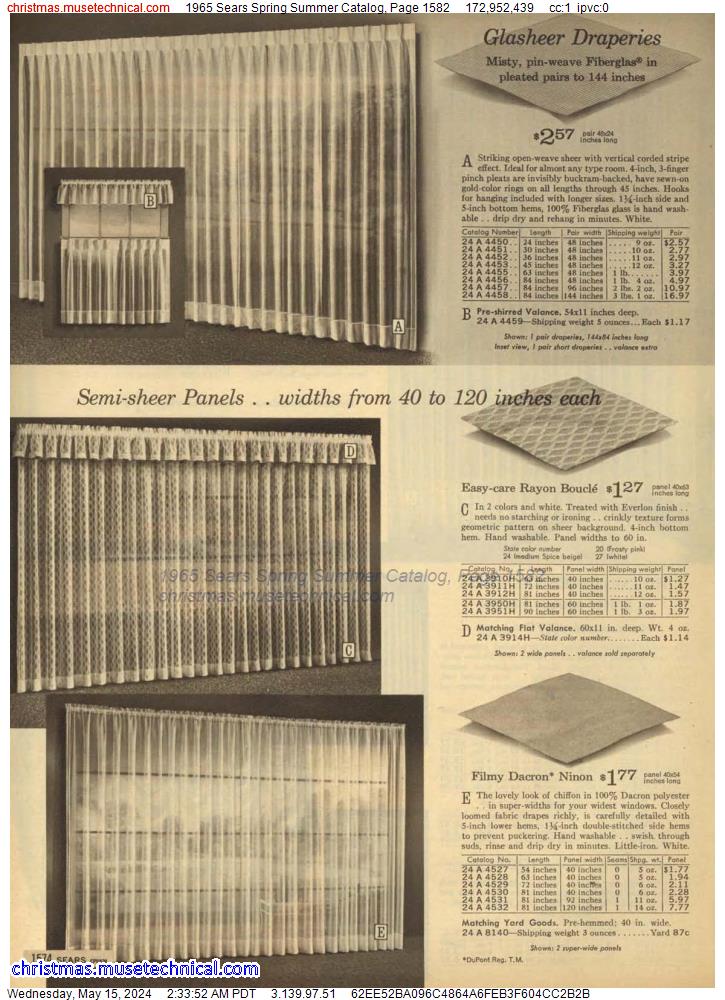 1965 Sears Spring Summer Catalog, Page 1582