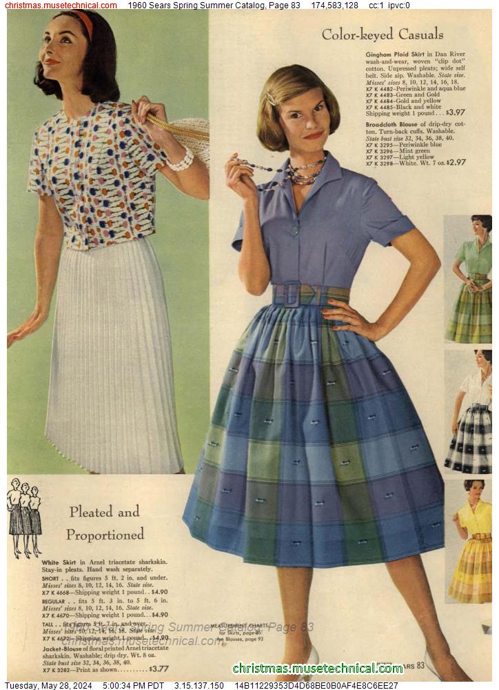 1960 Sears Spring Summer Catalog, Page 83