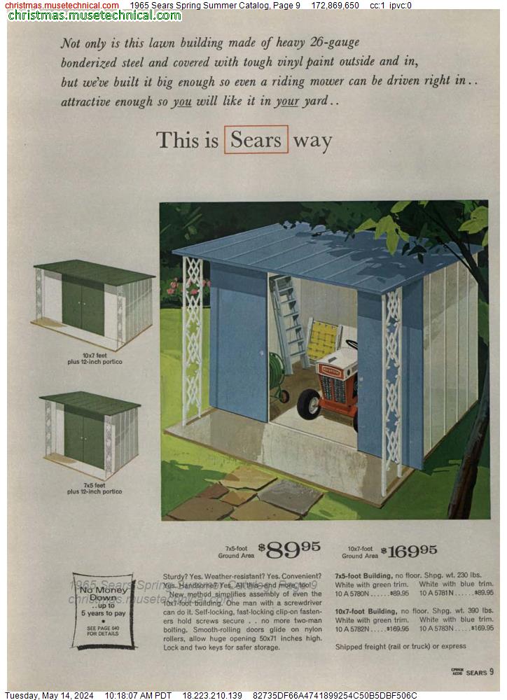 1965 Sears Spring Summer Catalog, Page 9