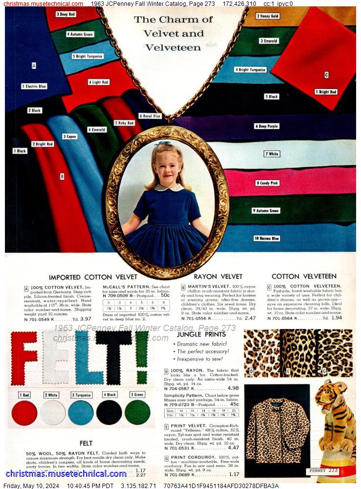 1963 JCPenney Fall Winter Catalog, Page 273