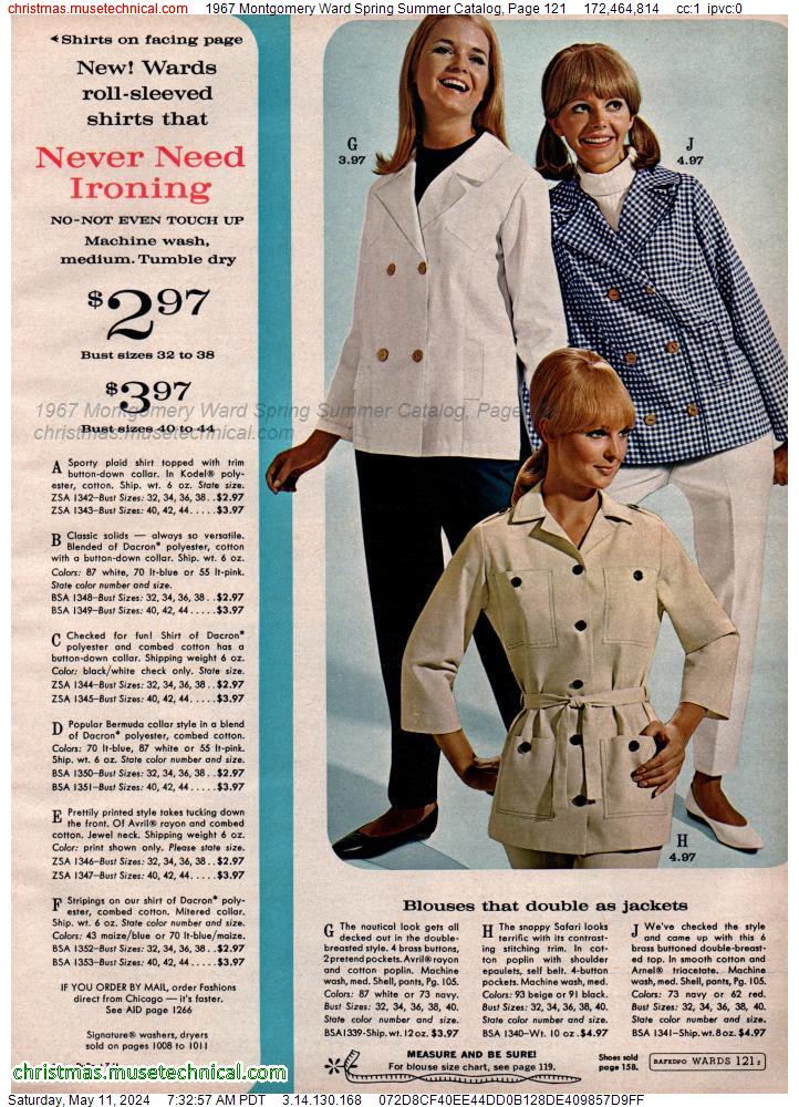 1967 Montgomery Ward Spring Summer Catalog, Page 121