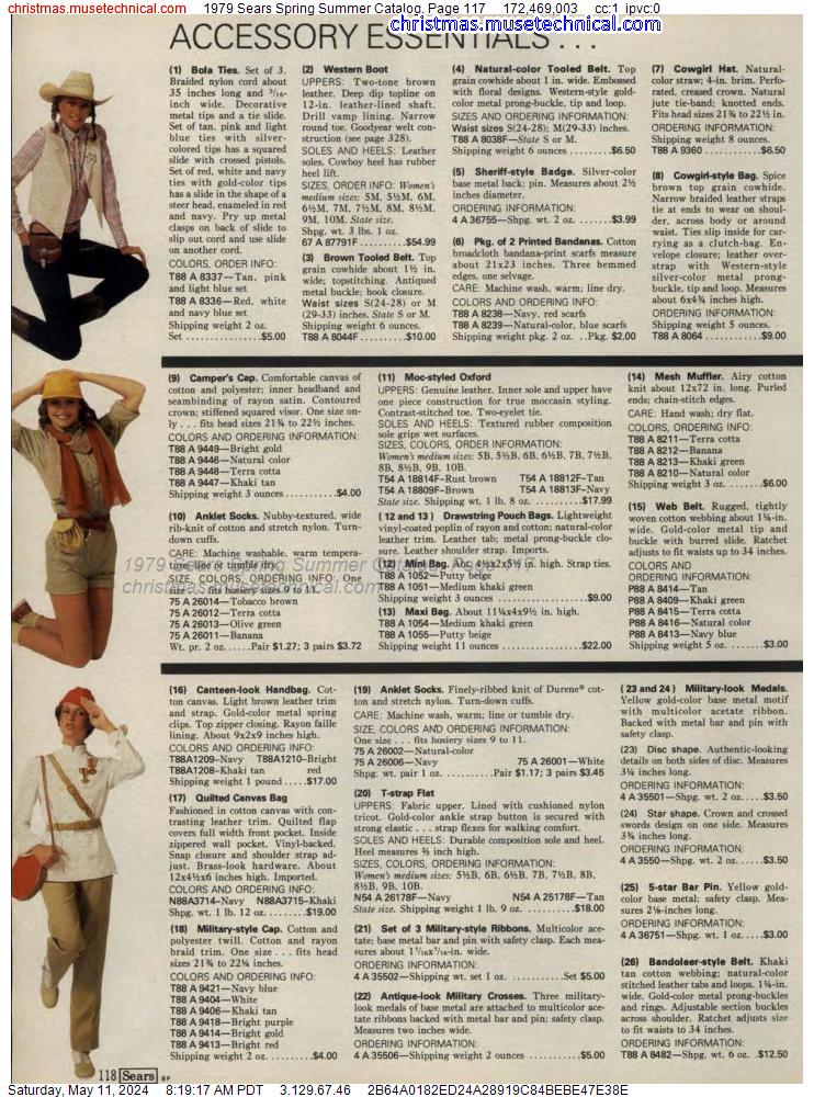 1979 Sears Spring Summer Catalog, Page 117