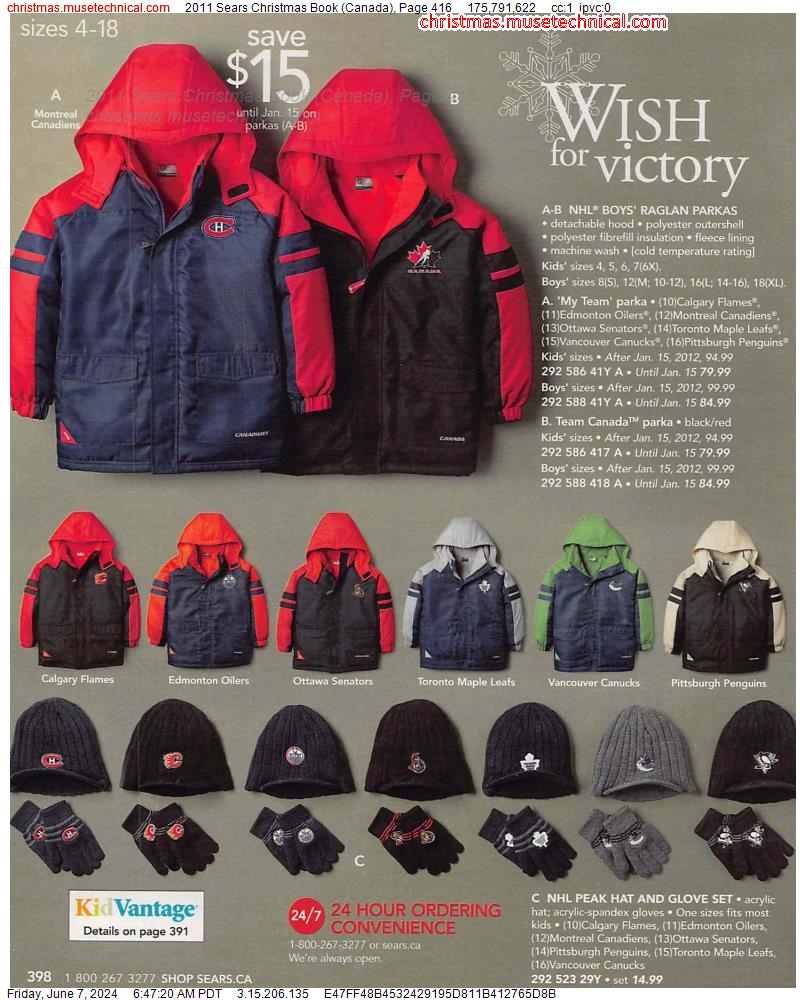 2011 Sears Christmas Book (Canada), Page 416