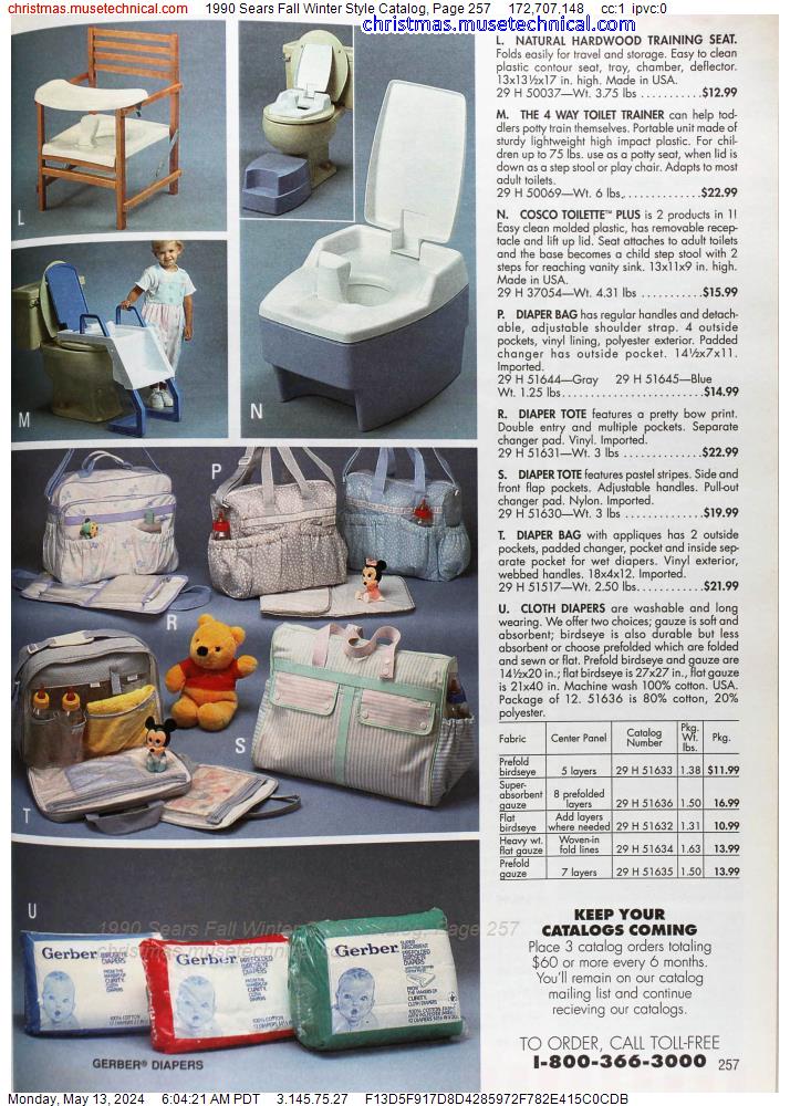 1990 Sears Fall Winter Style Catalog, Page 257