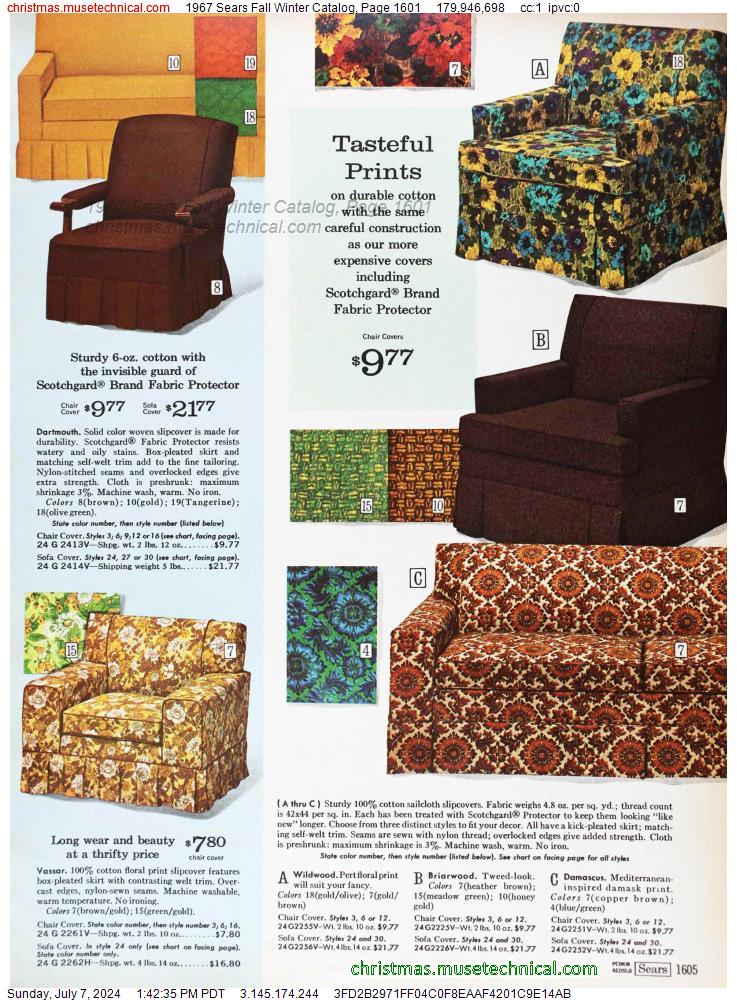 1967 Sears Fall Winter Catalog, Page 1601