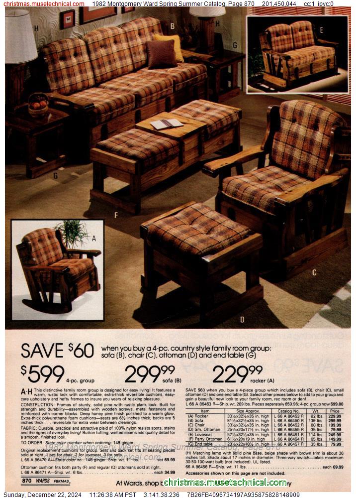 1982 Montgomery Ward Spring Summer Catalog, Page 870