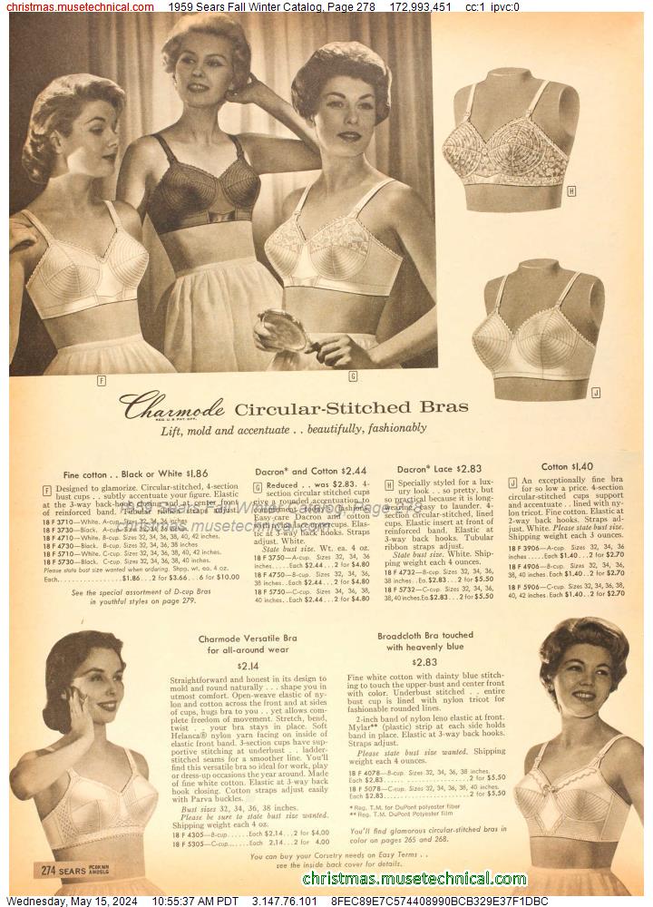 1959 Sears Fall Winter Catalog, Page 278