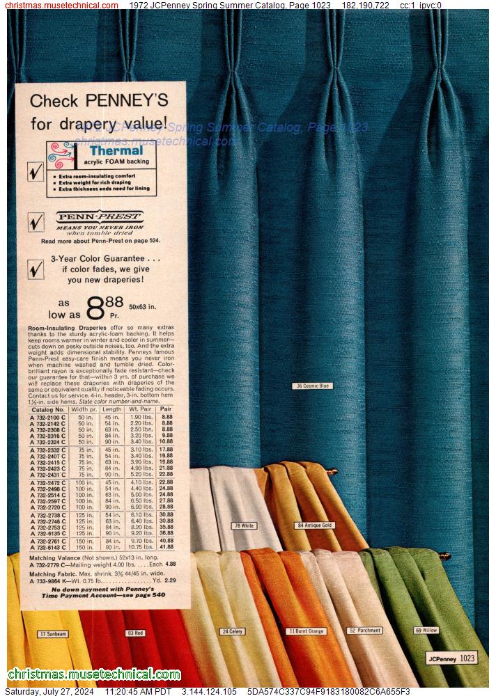 1972 JCPenney Spring Summer Catalog, Page 1023