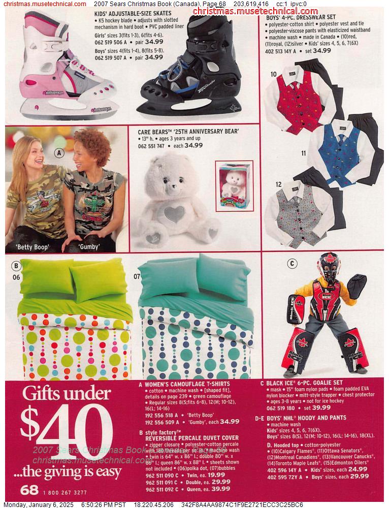 2007 Sears Christmas Book (Canada), Page 68