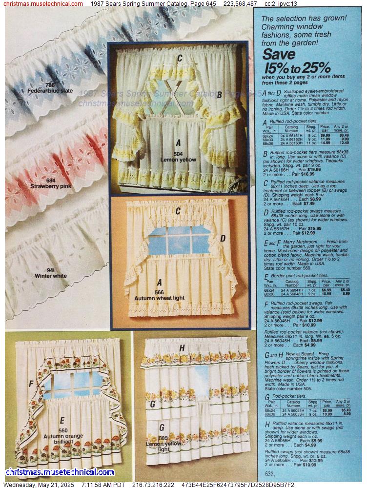 1987 Sears Spring Summer Catalog, Page 645