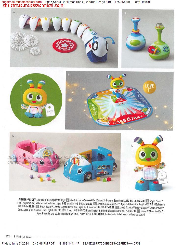 2016 Sears Christmas Book (Canada), Page 140
