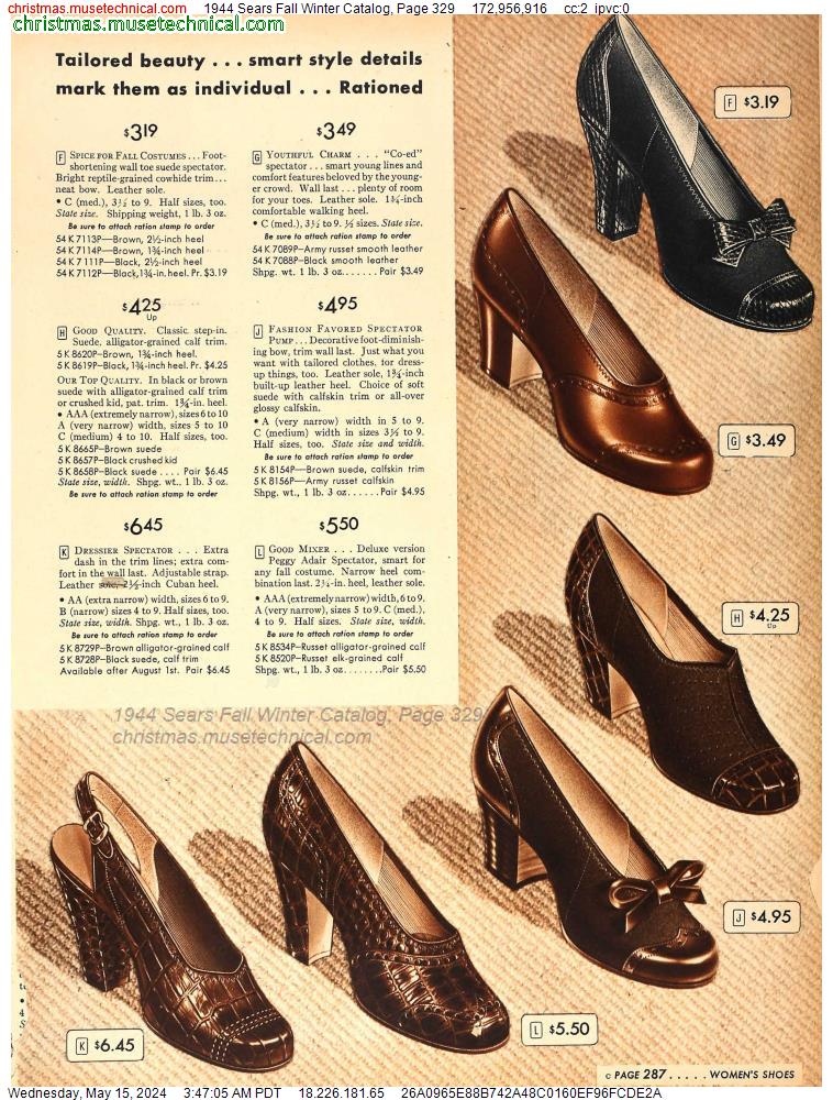 1944 Sears Fall Winter Catalog, Page 329