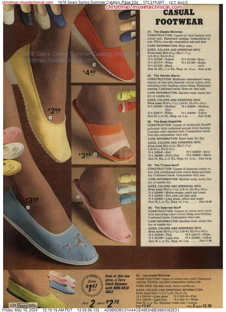 1976 Sears Spring Summer Catalog, Page 234
