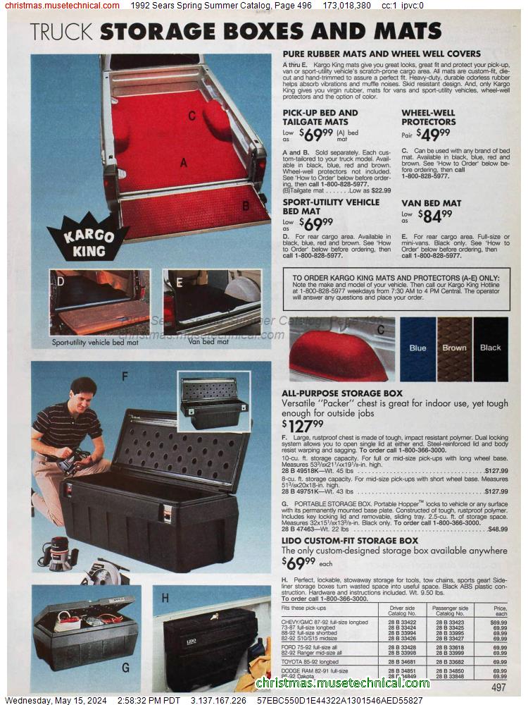 1992 Sears Spring Summer Catalog, Page 496