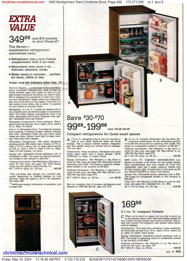 1983 Montgomery Ward Christmas Book, Page 489
