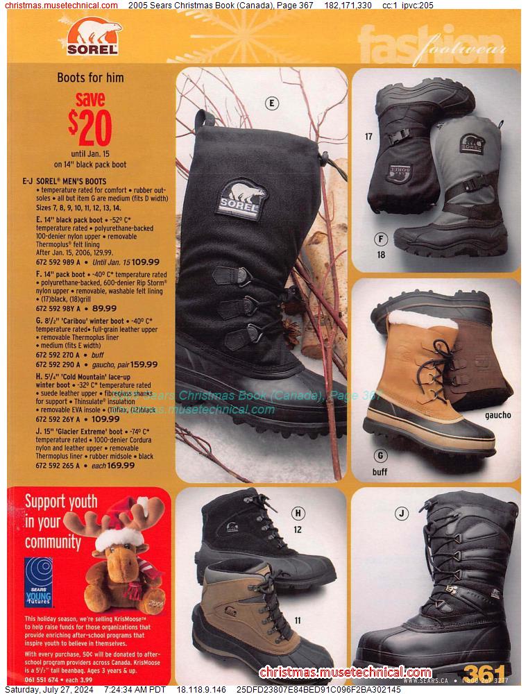 2005 Sears Christmas Book (Canada), Page 367