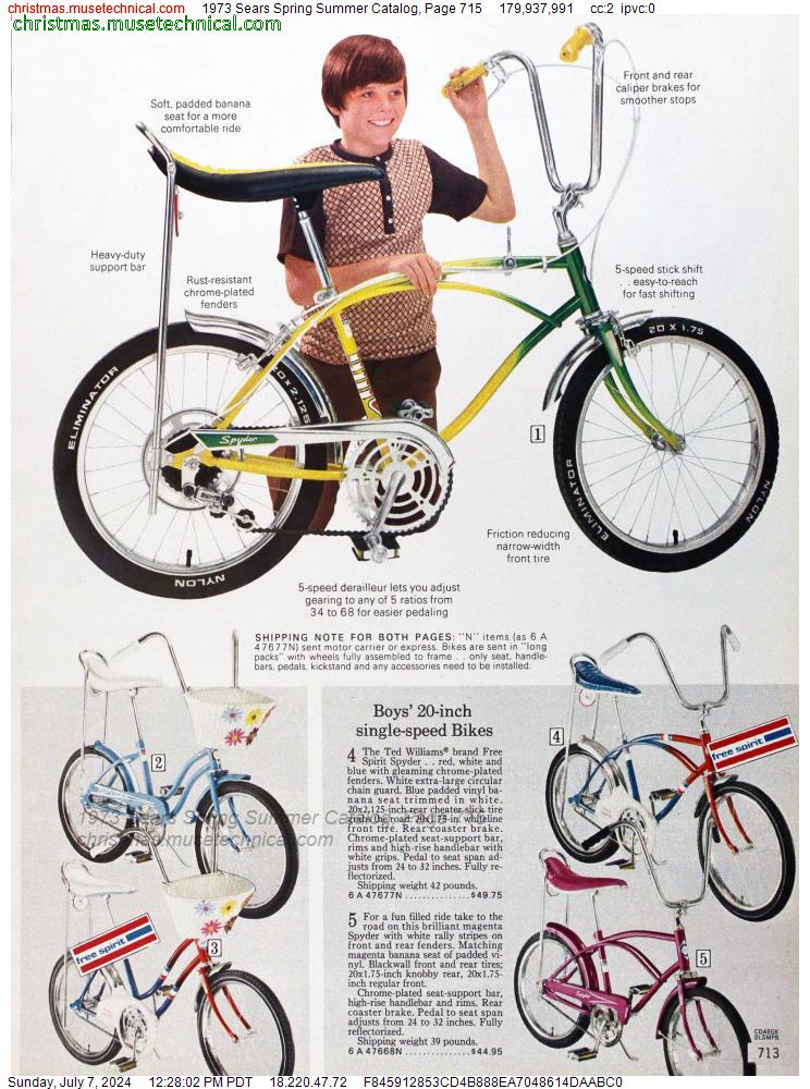 1973 Sears Spring Summer Catalog, Page 715